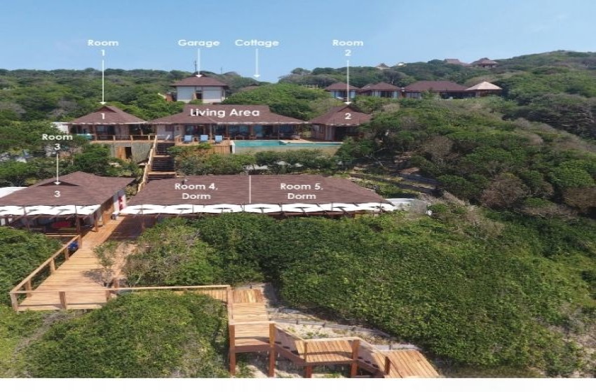 outline of Aloha 16 in Ponta Mamoli