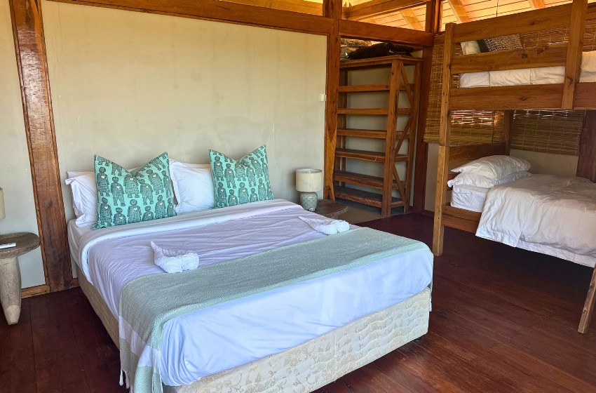 Bedroom 2 showing bunk beds at Aloha 17 in Ponta Mamoli