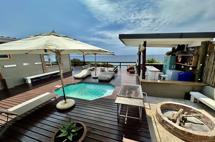deck with pool at Wakene 5 in Ponta Malongane