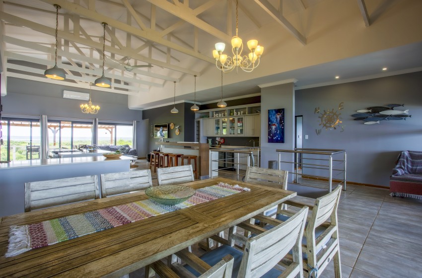 dining table at Naudicals dune in Ponta Malongane
