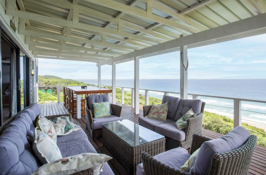 outside lounge at Naudicals dune in Ponta Malongane