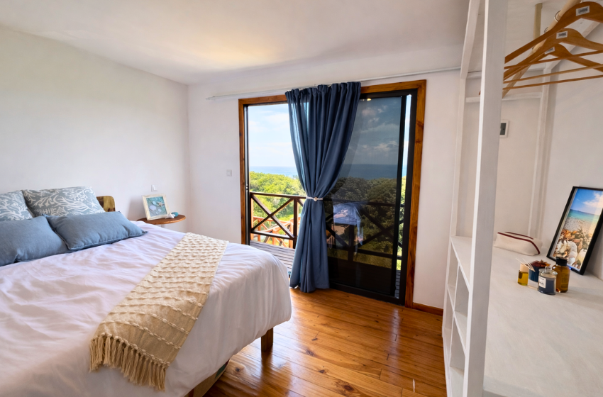 main bedroom at Salt and Sun in Ponta Malongane