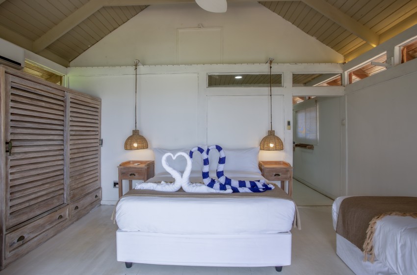 close up of bedroom 2 at Aloha 7 in Ponta Mamoli
