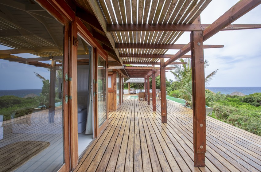 deck at Aloha 7 in Ponta Mamoli