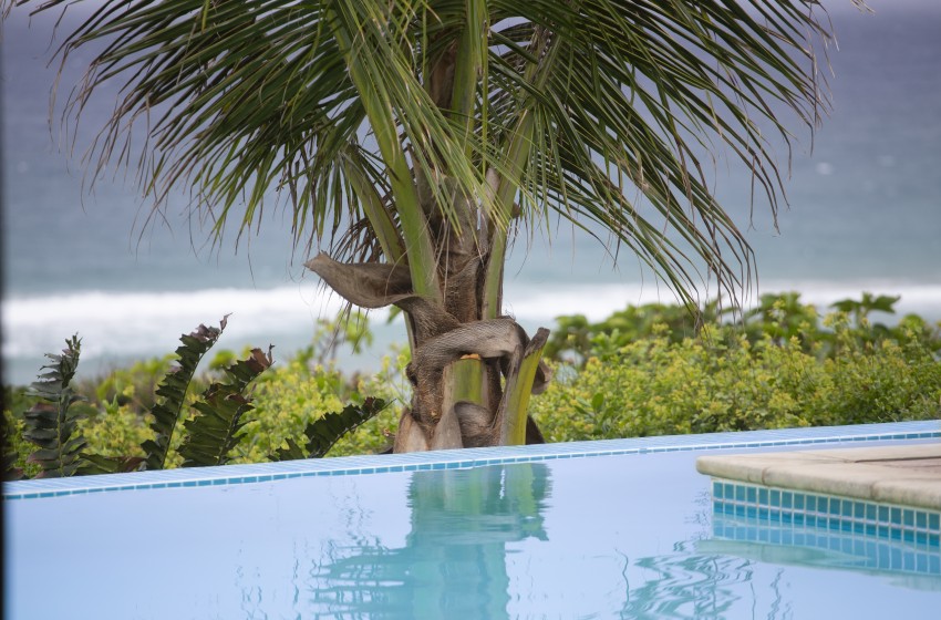 pool with view of the sea at Aloha 7 in Ponta Mamoli