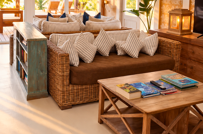 living area at Aloha 7 in Ponta Mamoli